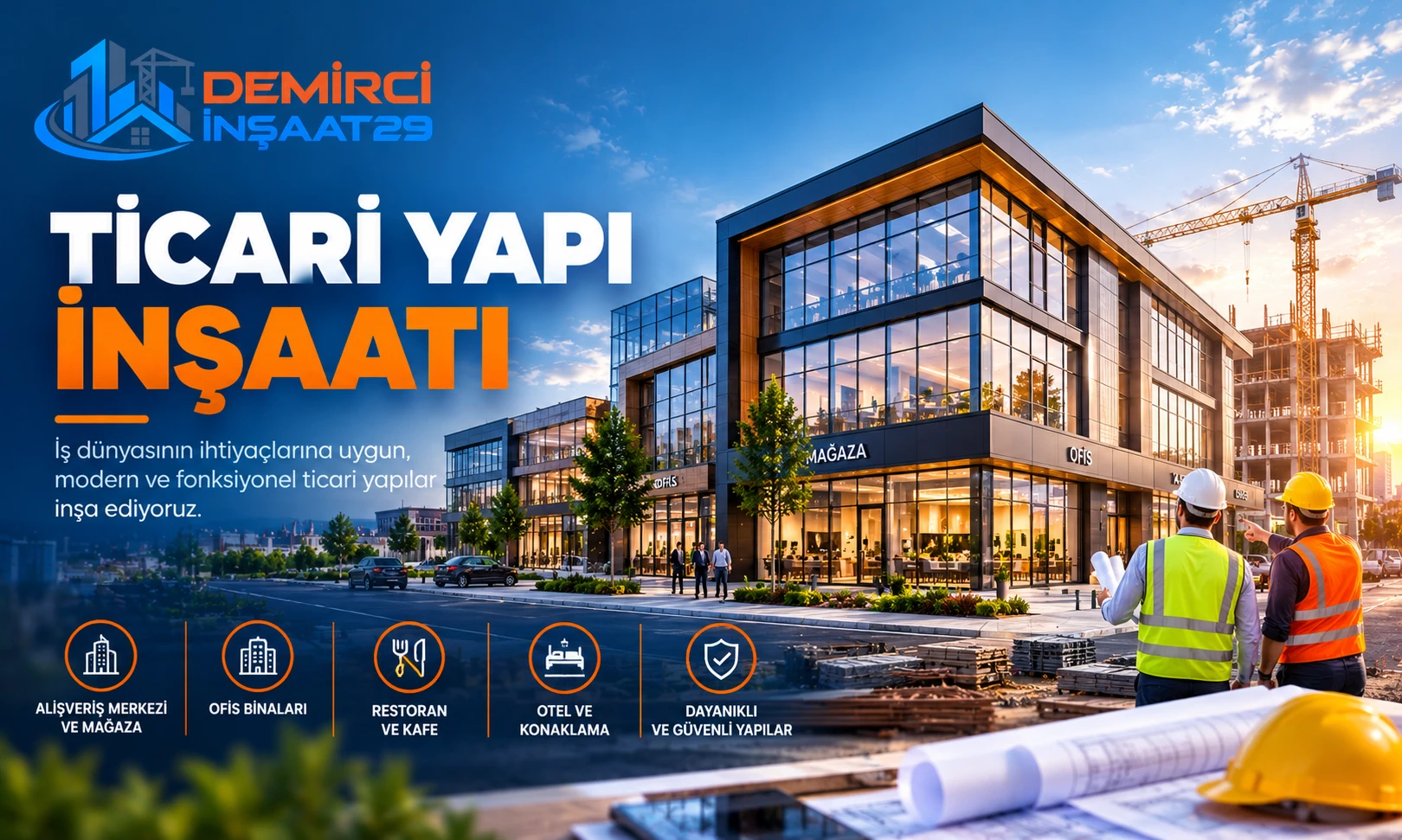 hizmet görseli: Ticari Yapı İnşaatı